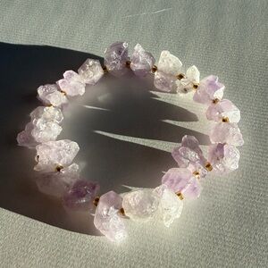 Raw amethyst Bracelet